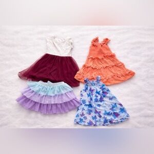 Girls Dress & Skirt Bundle – Size 6–7 – 4 Pieces, Gymboree, Bluebear Boulevard